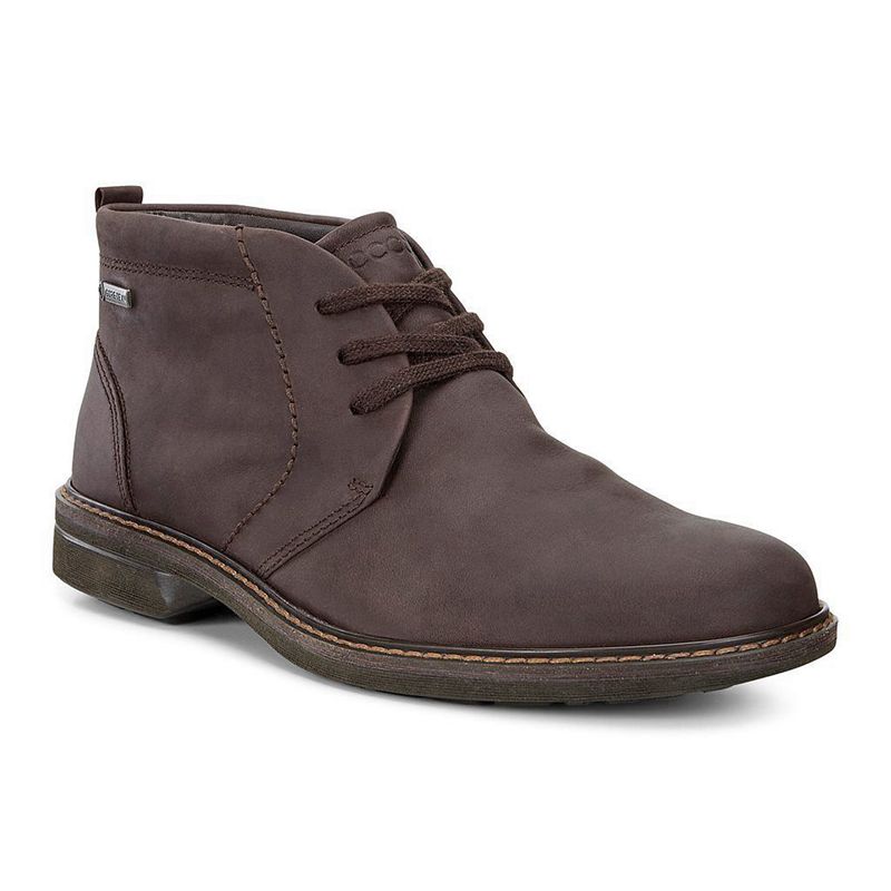 Men Boots Ecco Turn - Chukka Boots Brown - India ASLWNE382